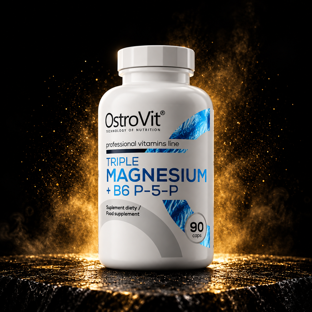 OstroVit Triple Magnesium + B6 P-5-P - 90 Tab