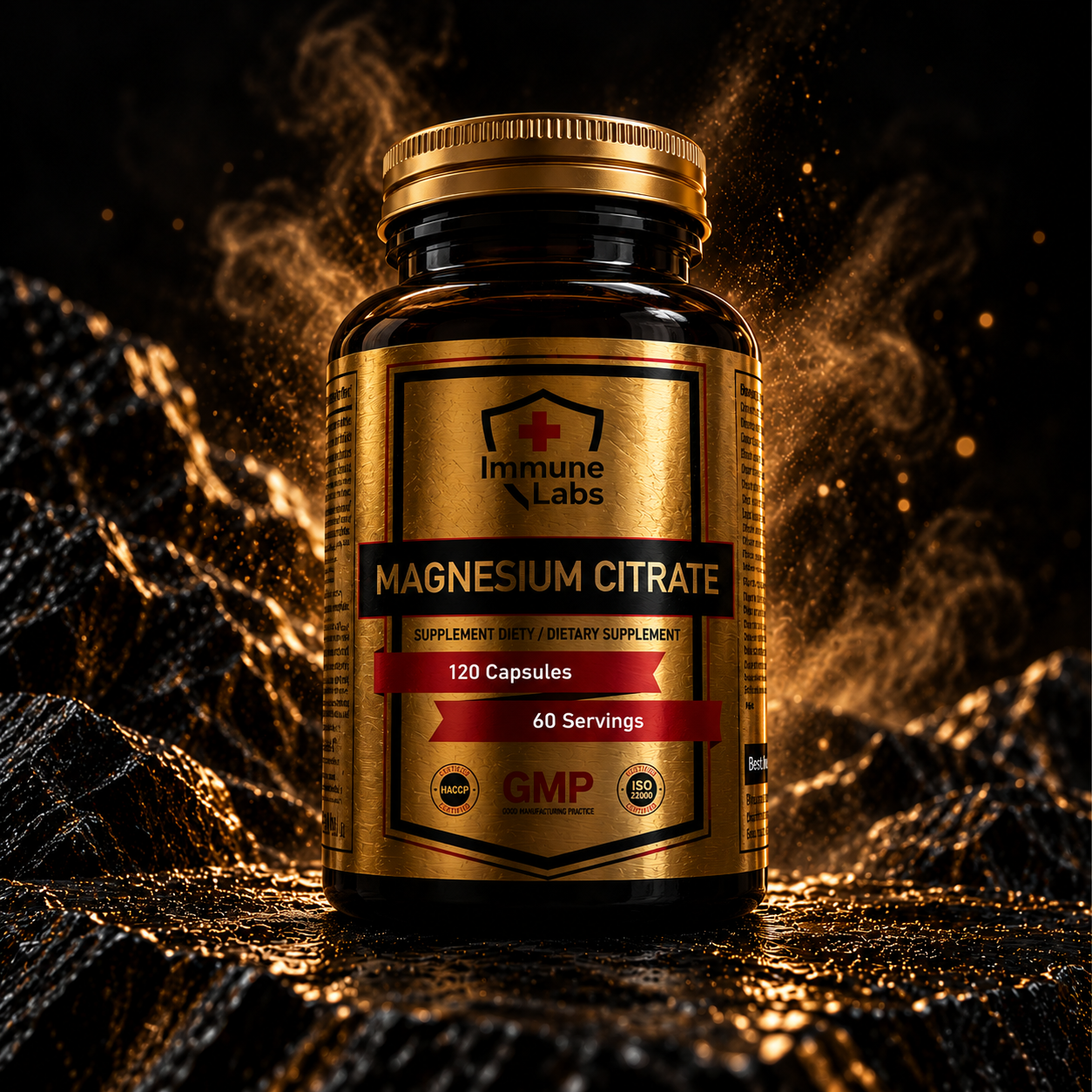 Immune Labs Magnesium Citrate 550mg - 120 Caps