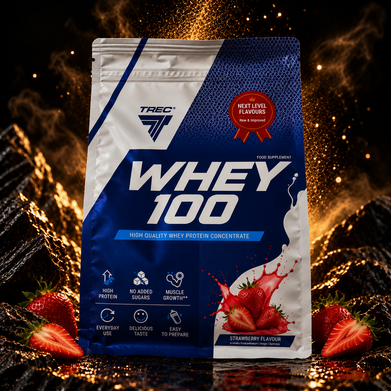 Trec Nutrition Whey 100 - 700g – Strawberry